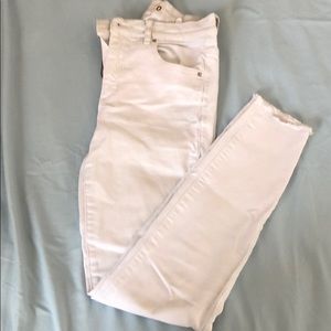 White garage jeans
